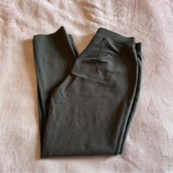 Eileen Fisher Pants - Eileen Fisher taupe textured stretch crepe pull on ankle pants size PP (SP)